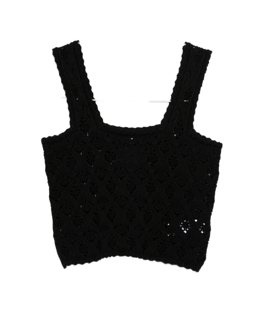 CELINE Черная хлопковая майка, фото 1