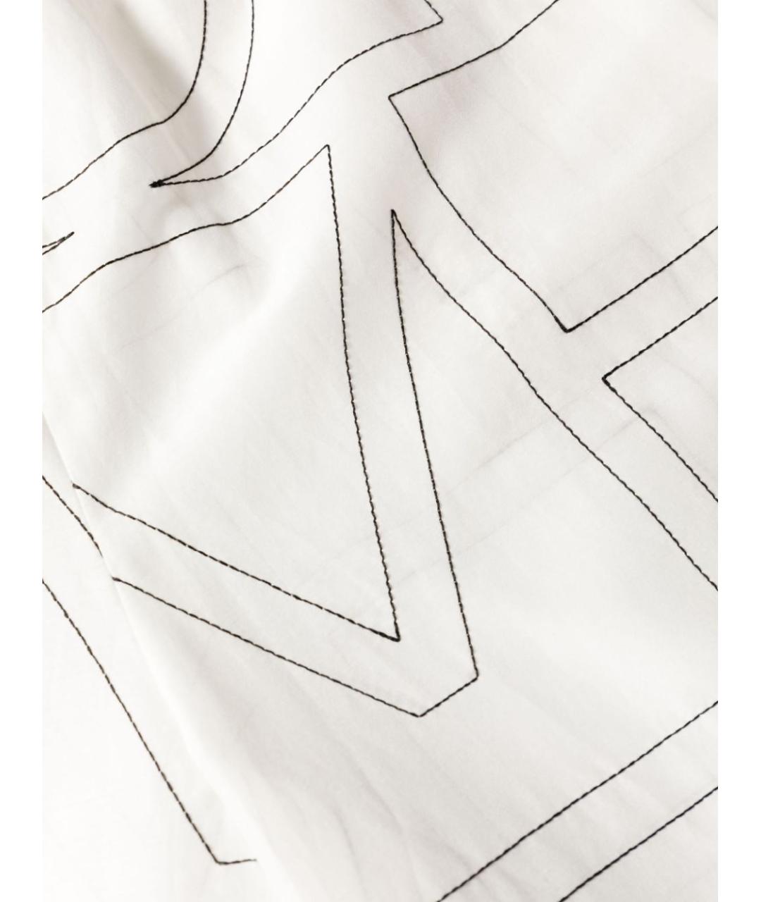 TOTEME Белые хлопковые прямые брюки, фото 3