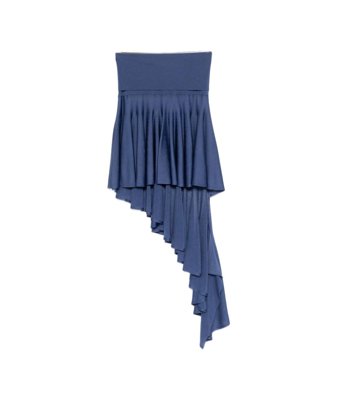 ALAIA Синяя юбка мини, фото 6