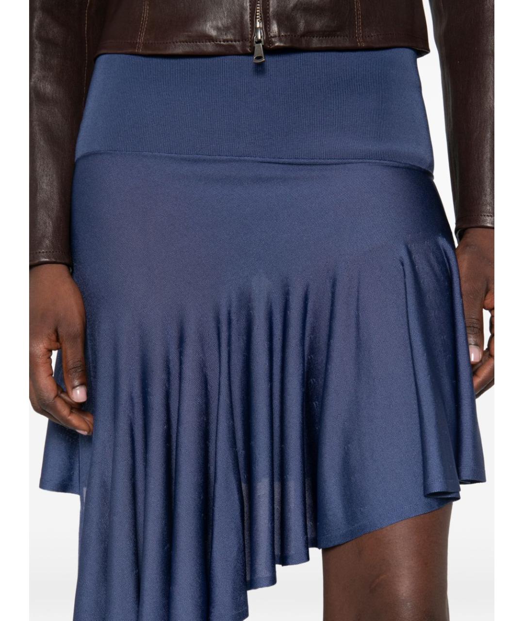 ALAIA Синяя юбка мини, фото 2