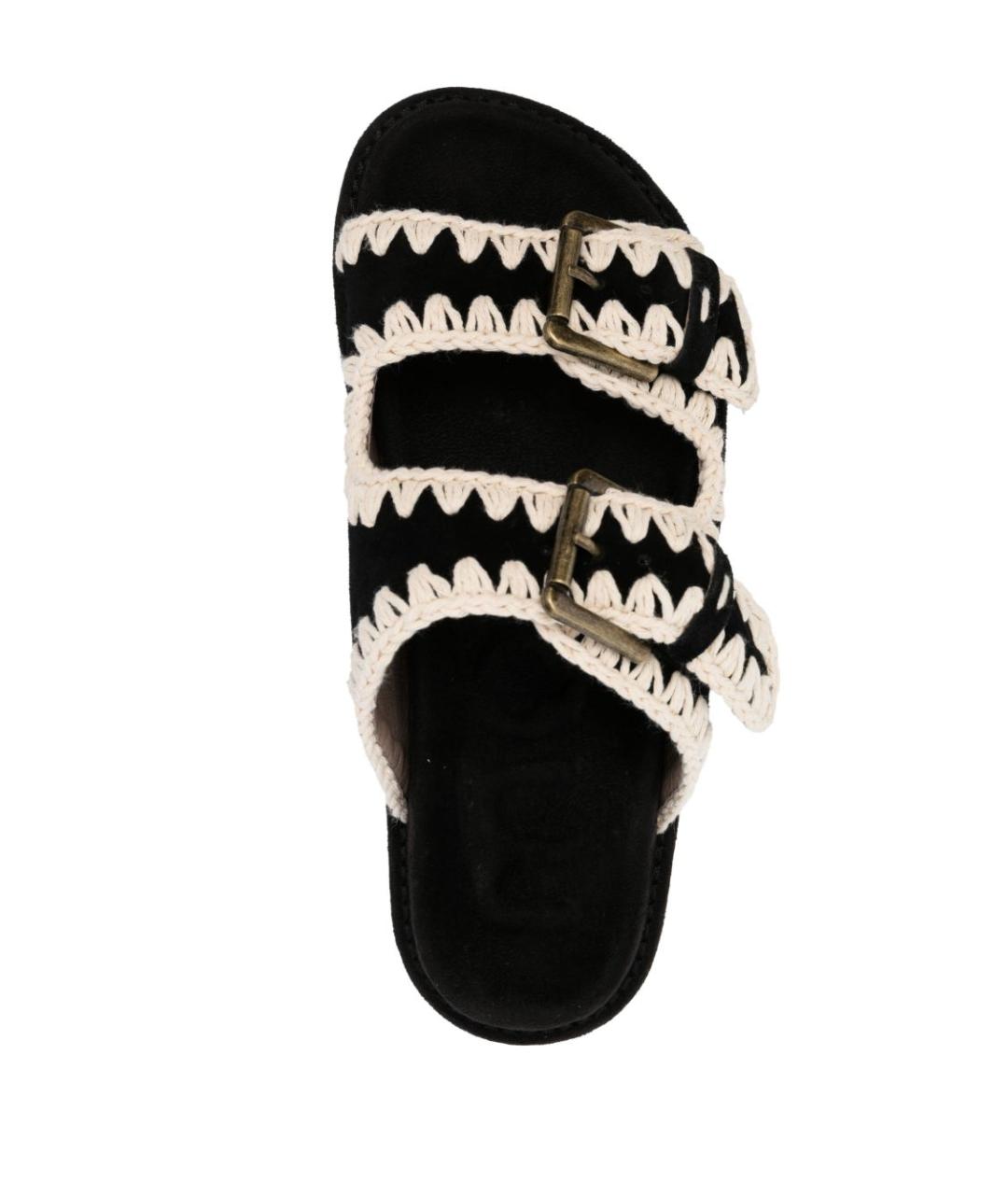 MOU Черные сандалии, фото 3