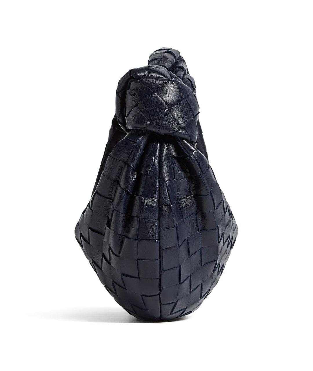 BOTTEGA VENETA Синяя кожаная сумка с короткими ручками, фото 3