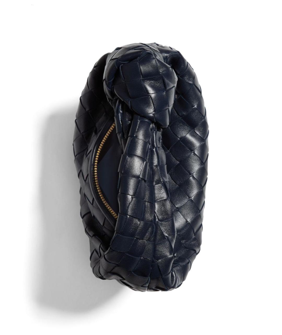 BOTTEGA VENETA Синяя кожаная сумка с короткими ручками, фото 2