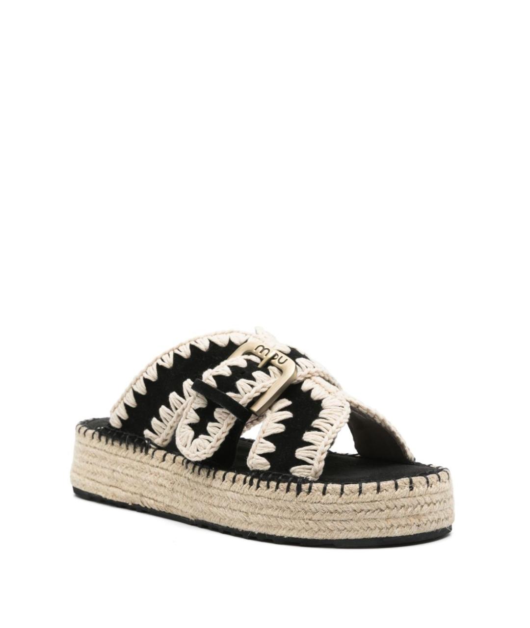 MOU Черные сандалии, фото 3