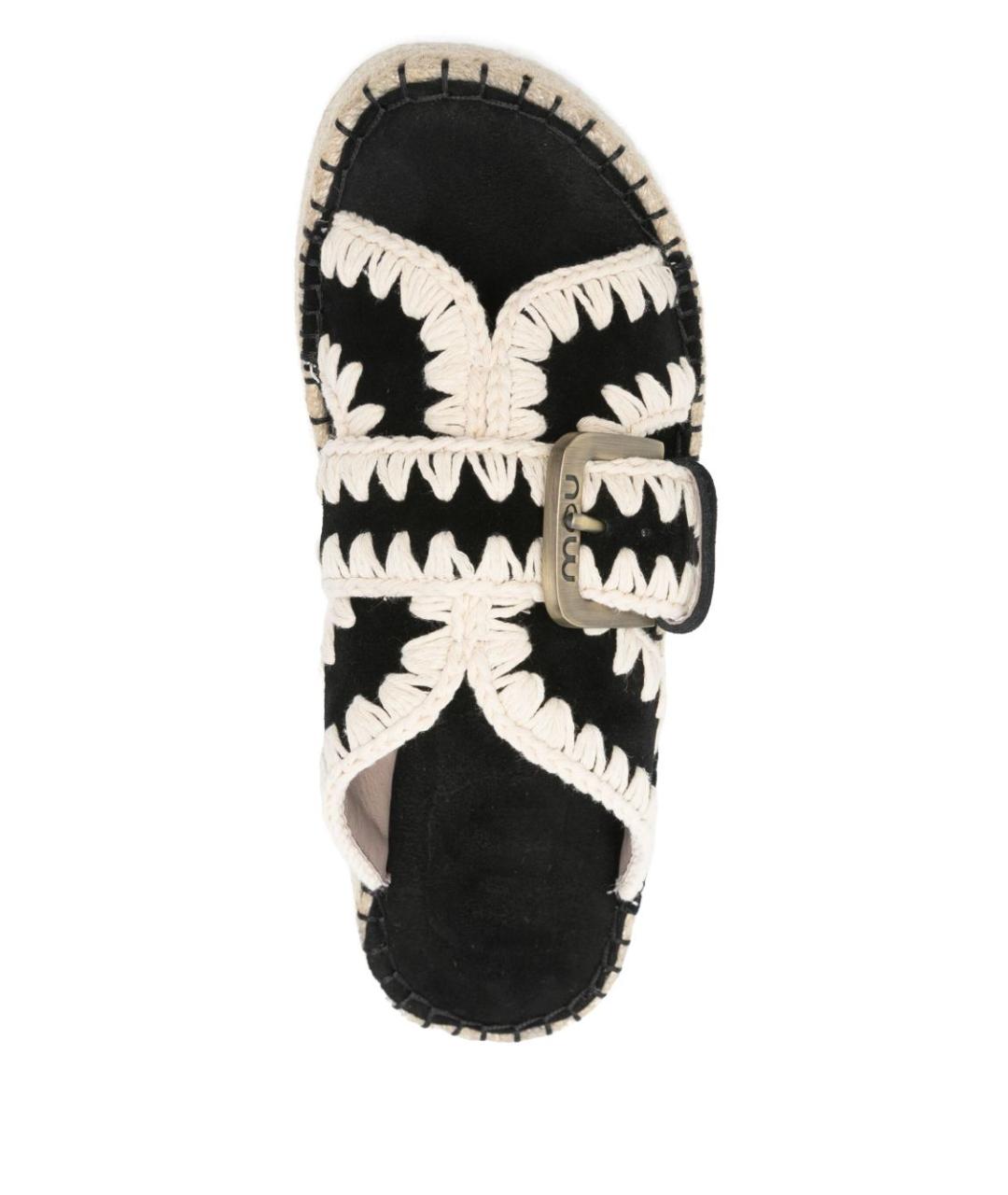 MOU Черные сандалии, фото 4