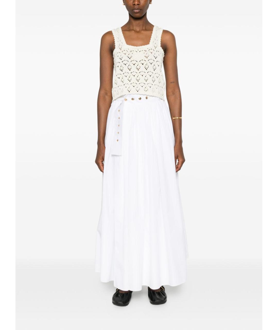 CELINE Белая хлопковая майка, фото 3