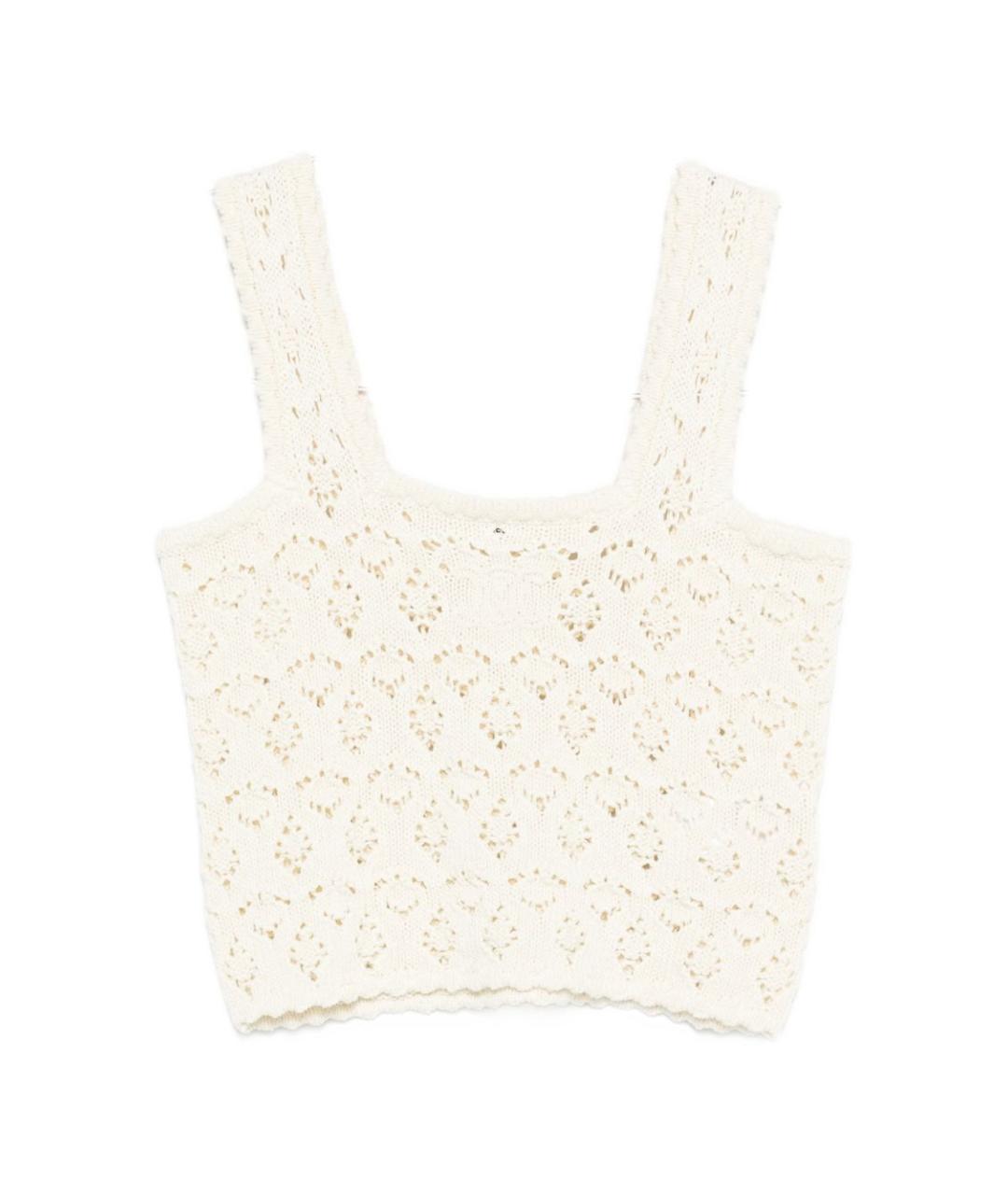 CELINE Белая хлопковая майка, фото 1