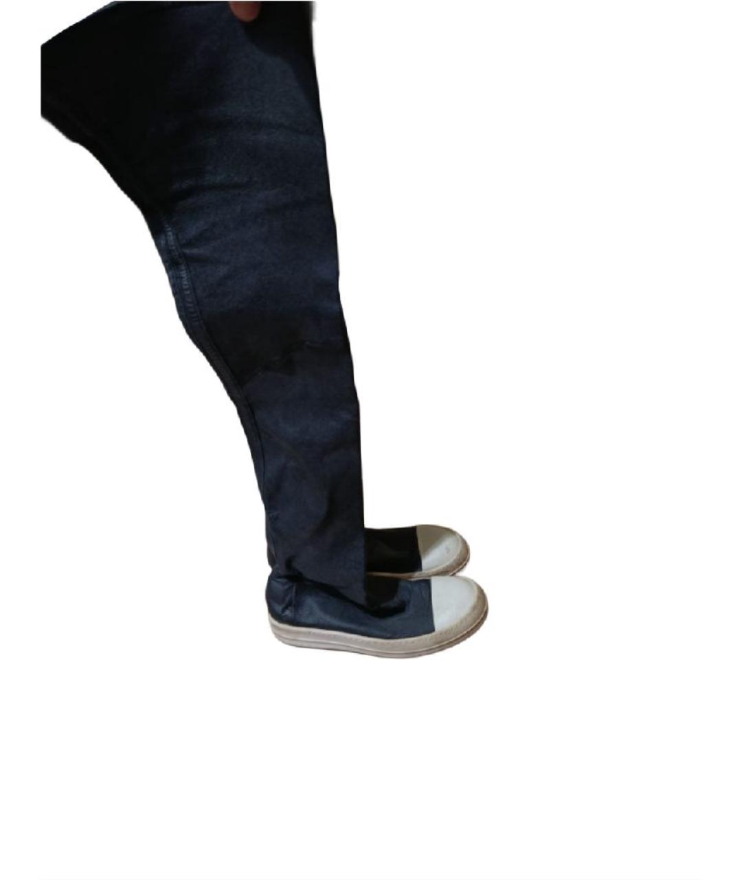 RICK OWENS Черные кожаные ботфорты, фото 10