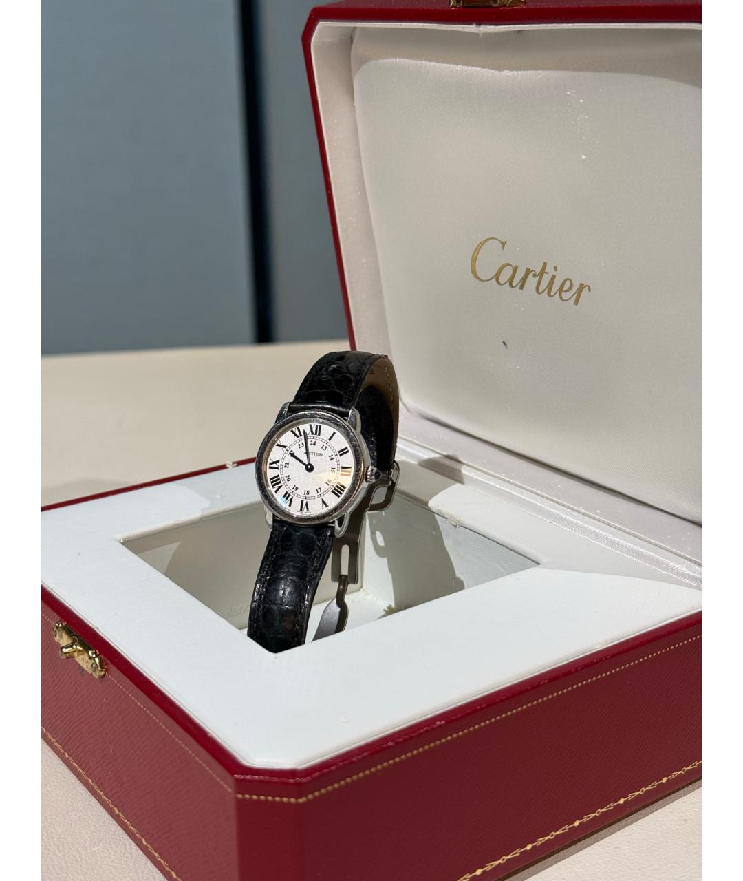 CARTIER Белые металлические часы, фото 3
