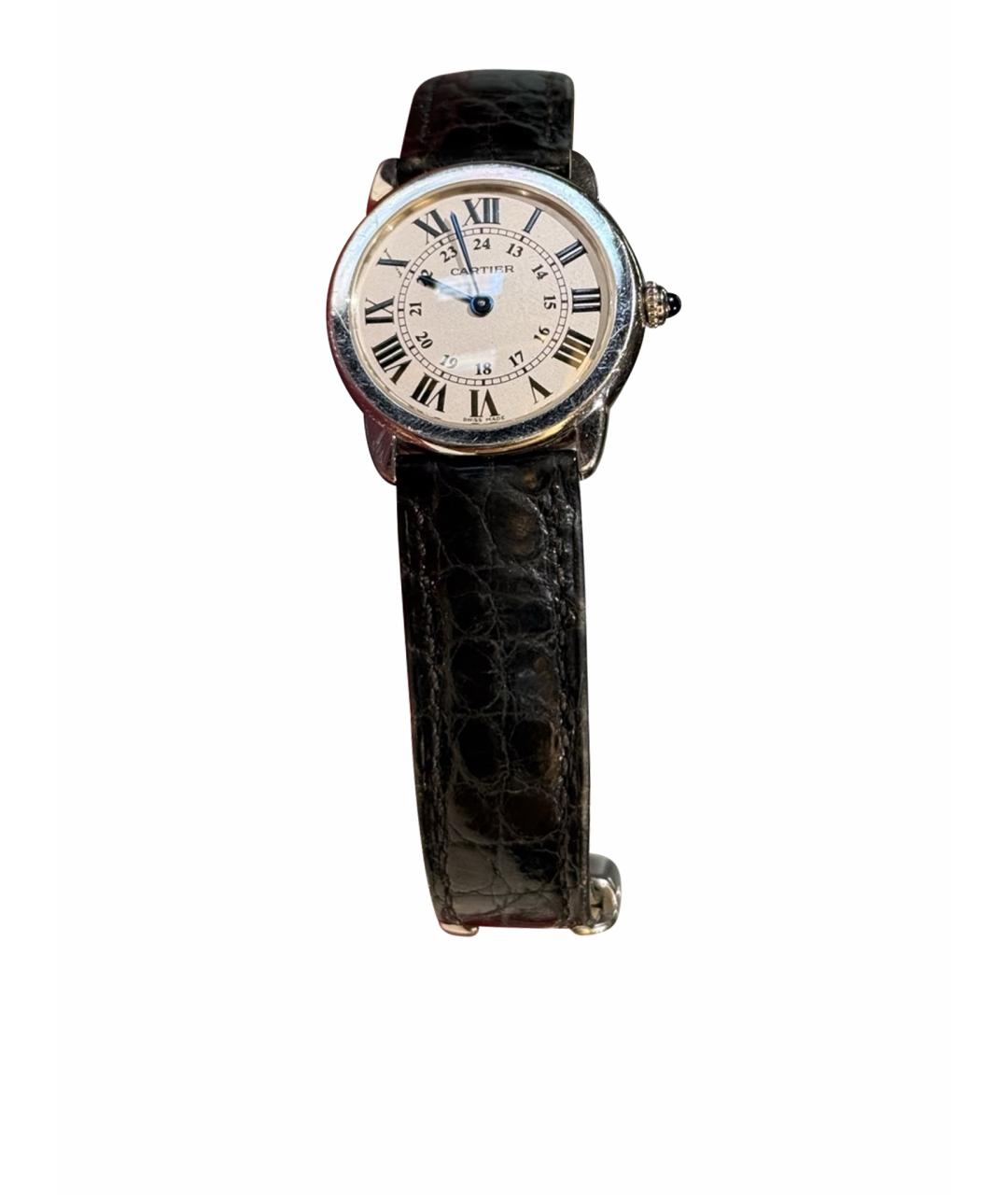 CARTIER Белые металлические часы, фото 1