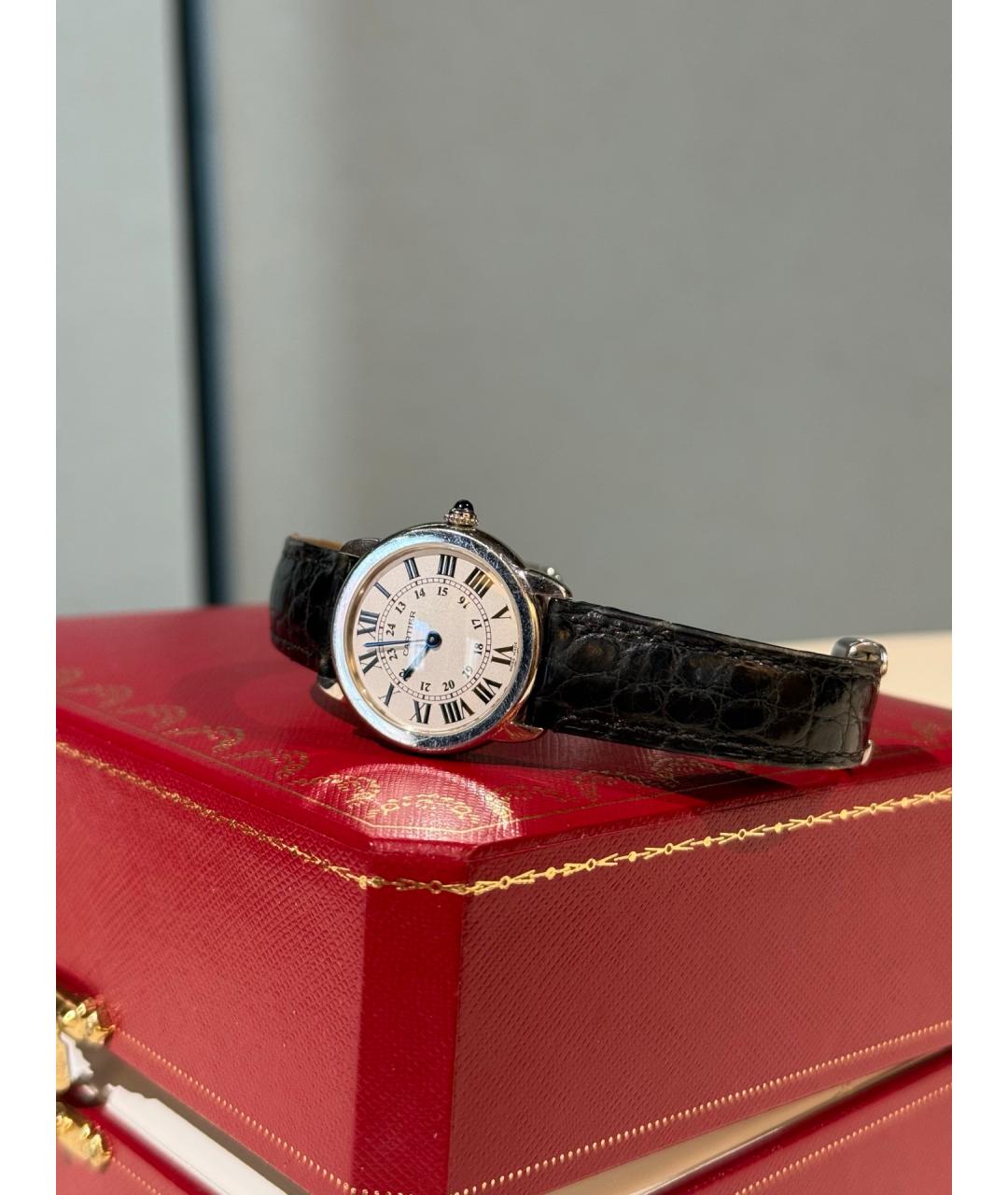 CARTIER Белые металлические часы, фото 5