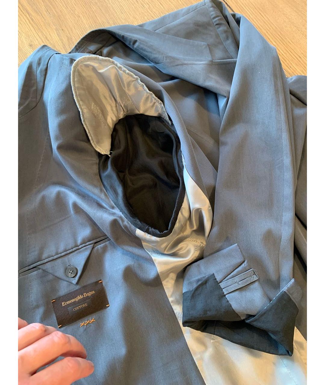 ZEGNA Серый повседневный костюм, фото 5