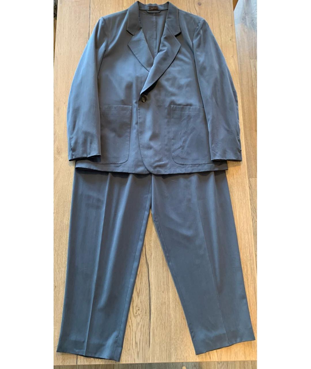 ZEGNA Серый повседневный костюм, фото 9