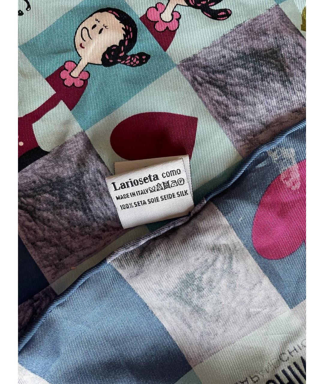 MOSCHINO Мульти шелковый платок, фото 4