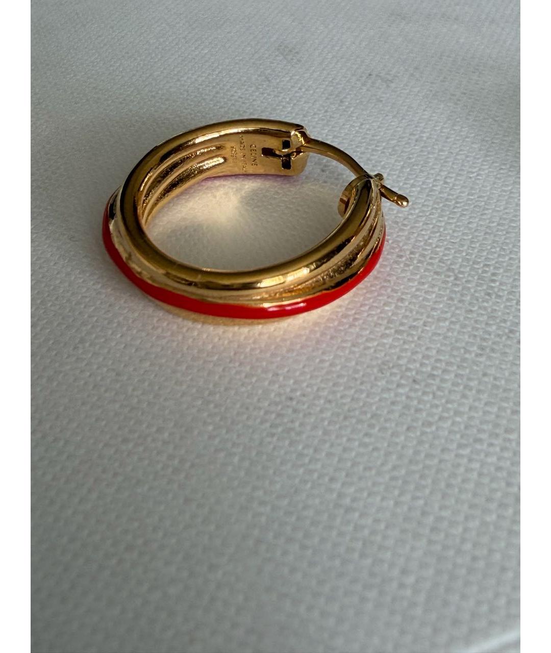 CELINE Золотые латунные серьги, фото 4