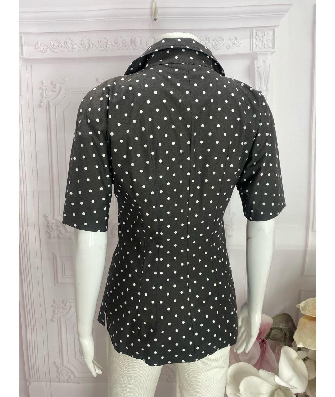 DOLCE&GABBANA Черная хлопковая блузы, фото 8