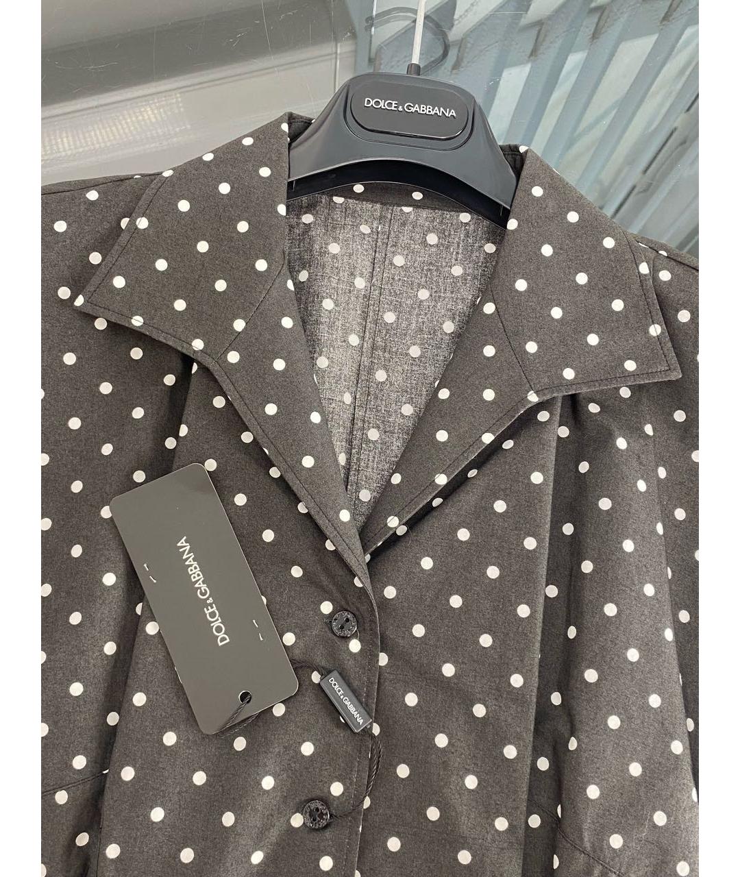 DOLCE&GABBANA Черная хлопковая блузы, фото 3