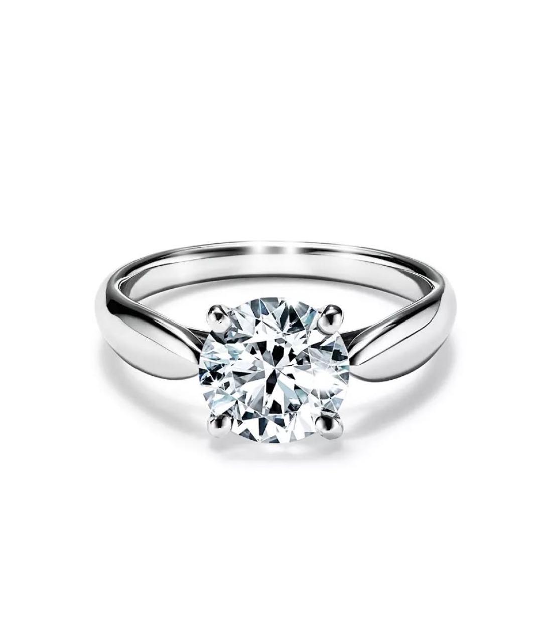 TIFFANY&CO Белое платиновое кольцо, фото 9