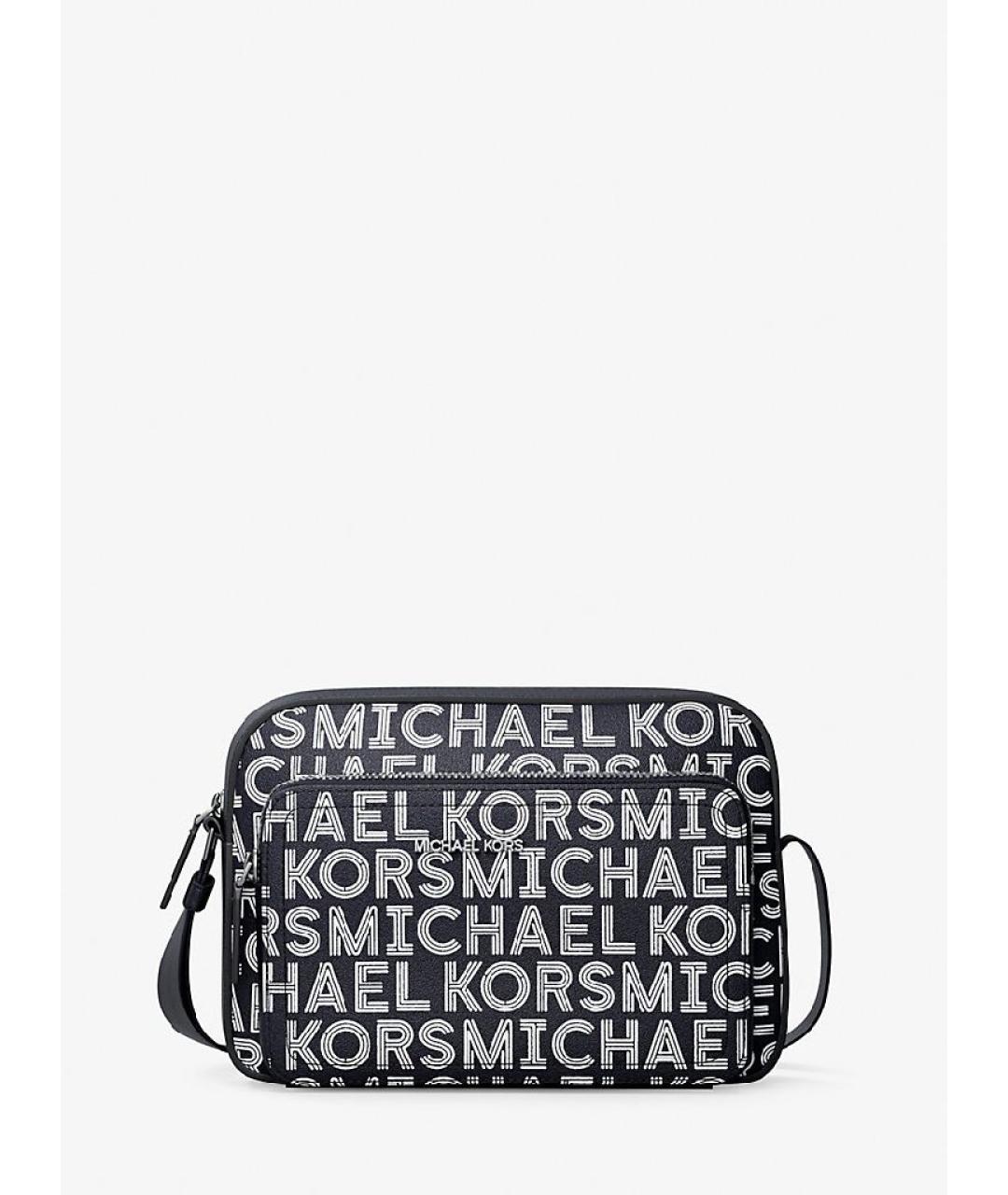 MICHAEL KORS Темно-синяя сумка на плечо из искусственной кожи, фото 6