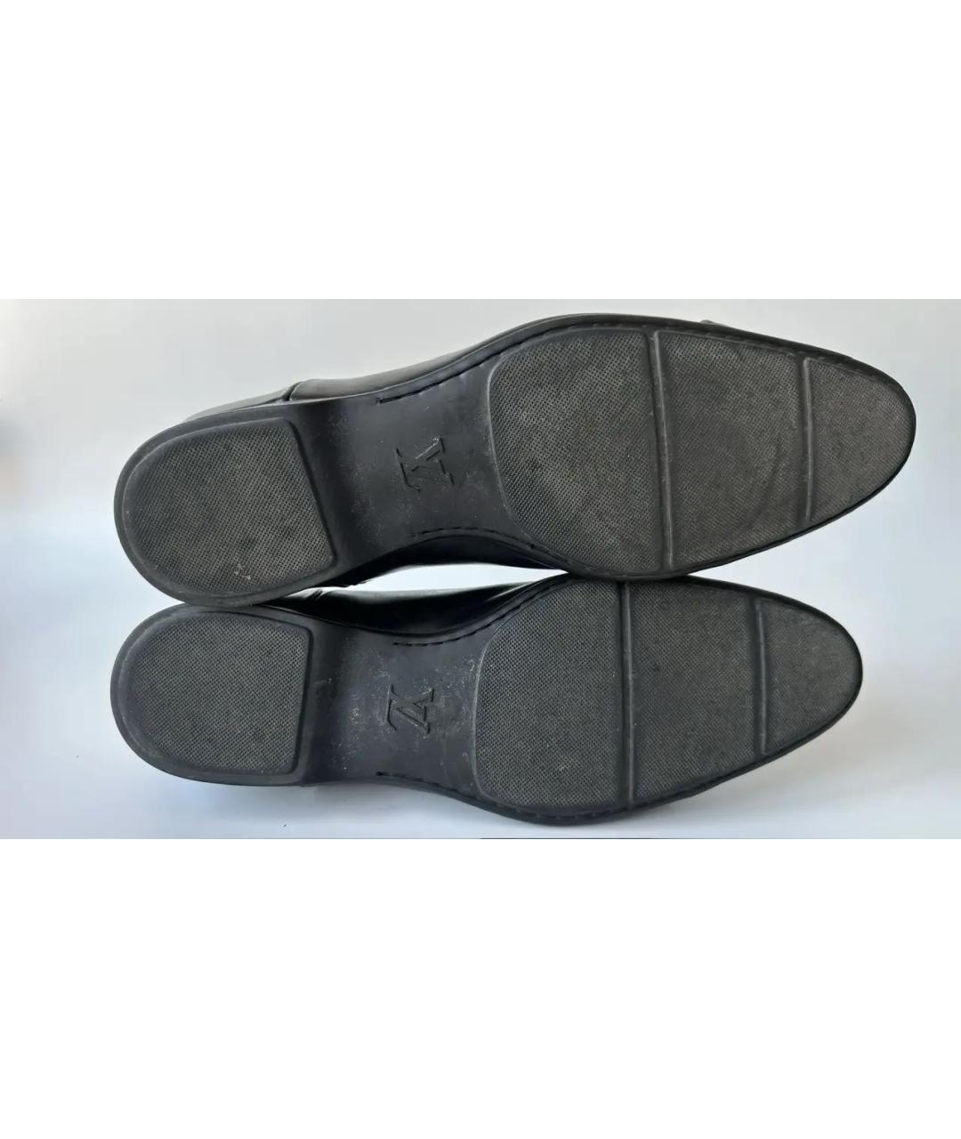 LOUIS VUITTON Черные кожаные туфли, фото 8