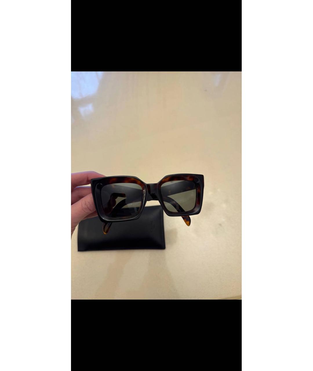 CELINE Коричневые солнцезащитные очки, фото 5