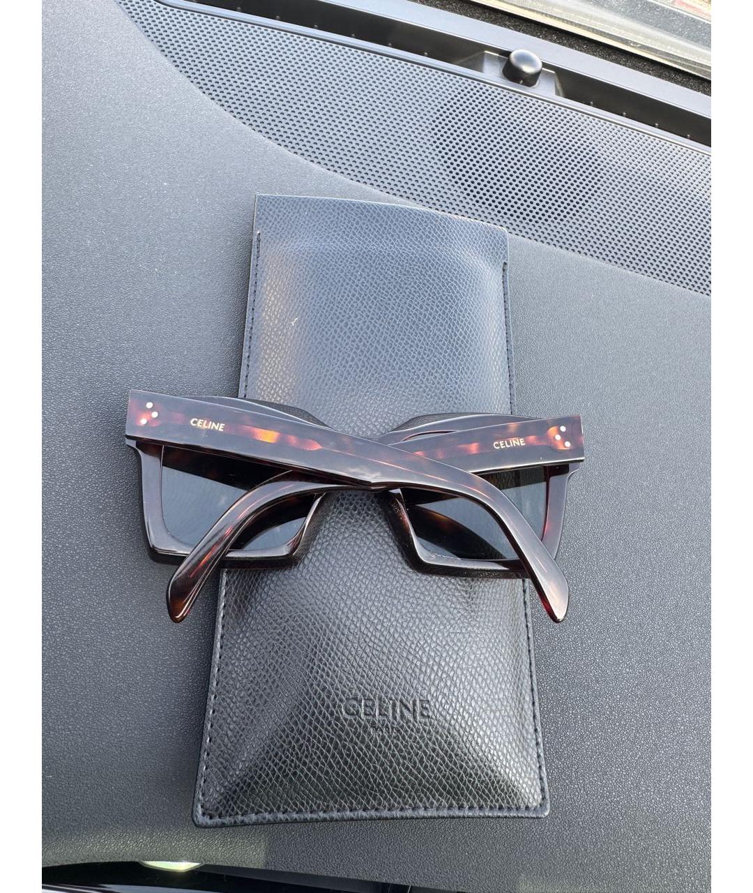 CELINE Коричневые солнцезащитные очки, фото 4