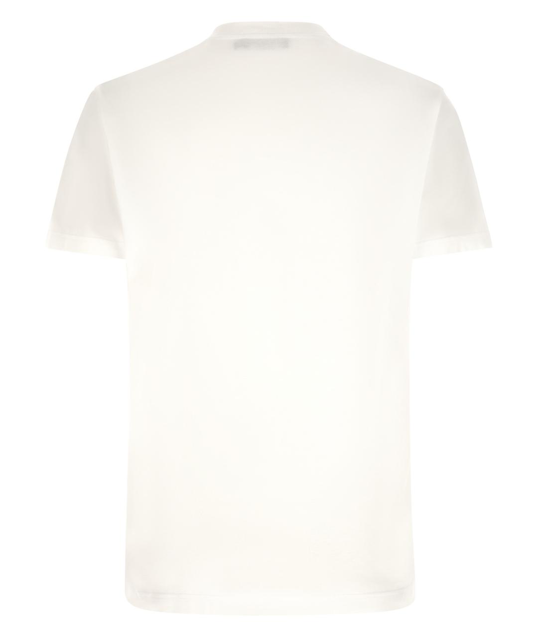 DOLCE&GABBANA Белая хлопковая футболка, фото 2