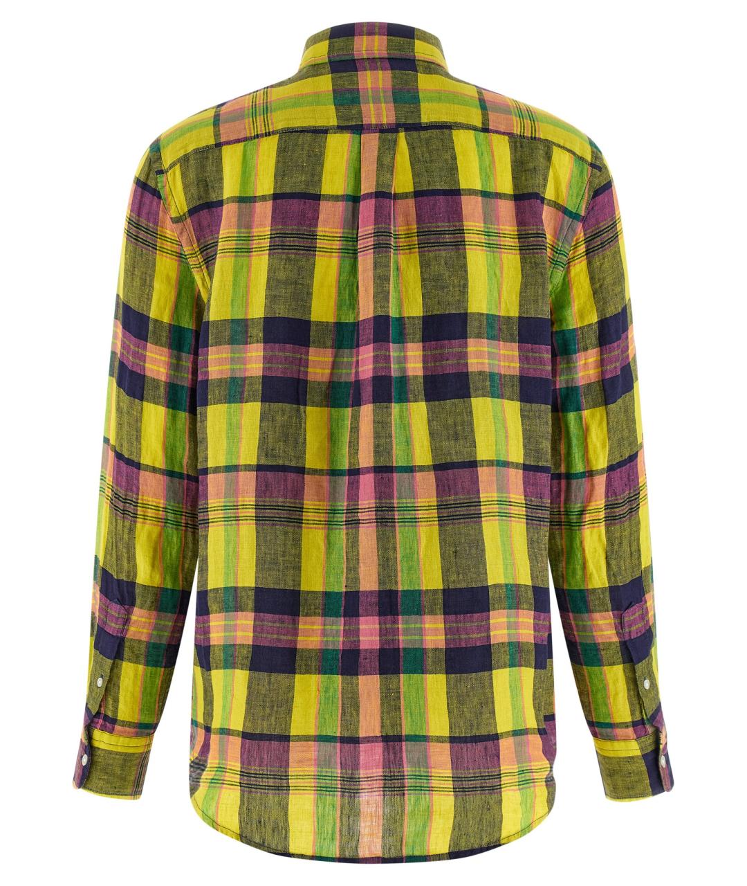 POLO RALPH LAUREN Мульти льняная рубашка, фото 2