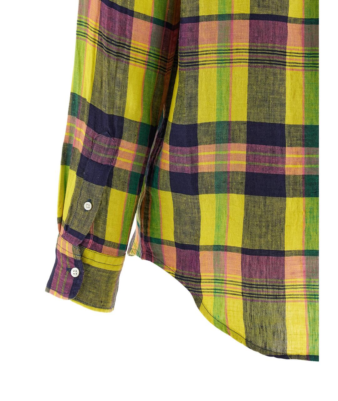 POLO RALPH LAUREN Мульти льняная рубашка, фото 4