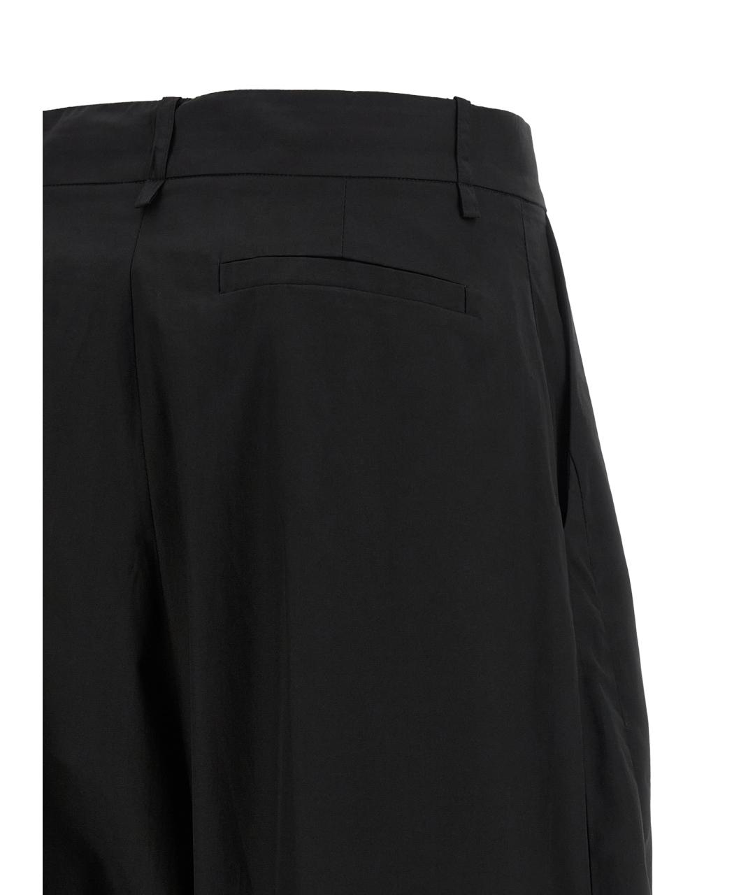 NUDE Черные хлопковые прямые брюки, фото 4