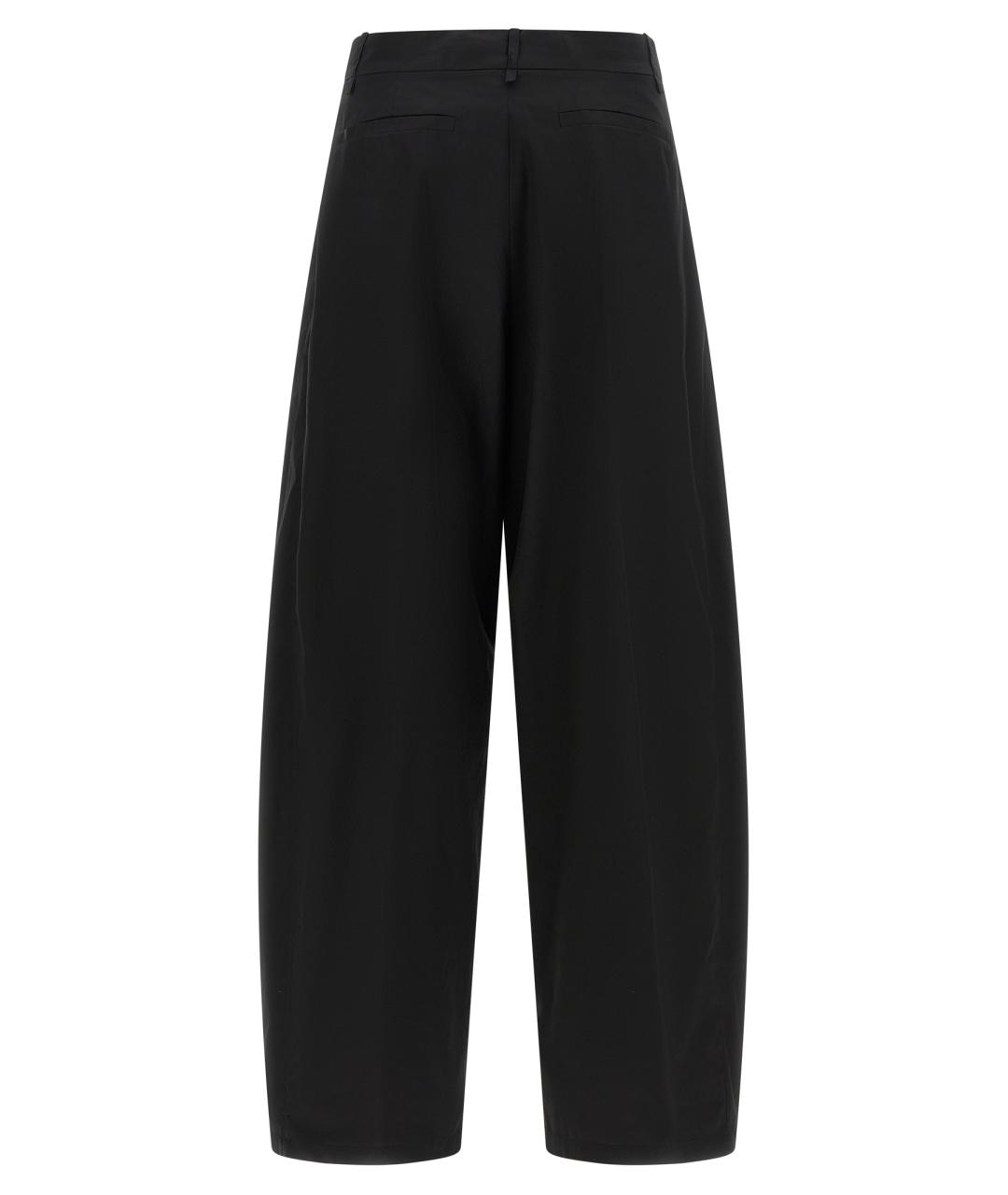 NUDE Черные хлопковые прямые брюки, фото 2