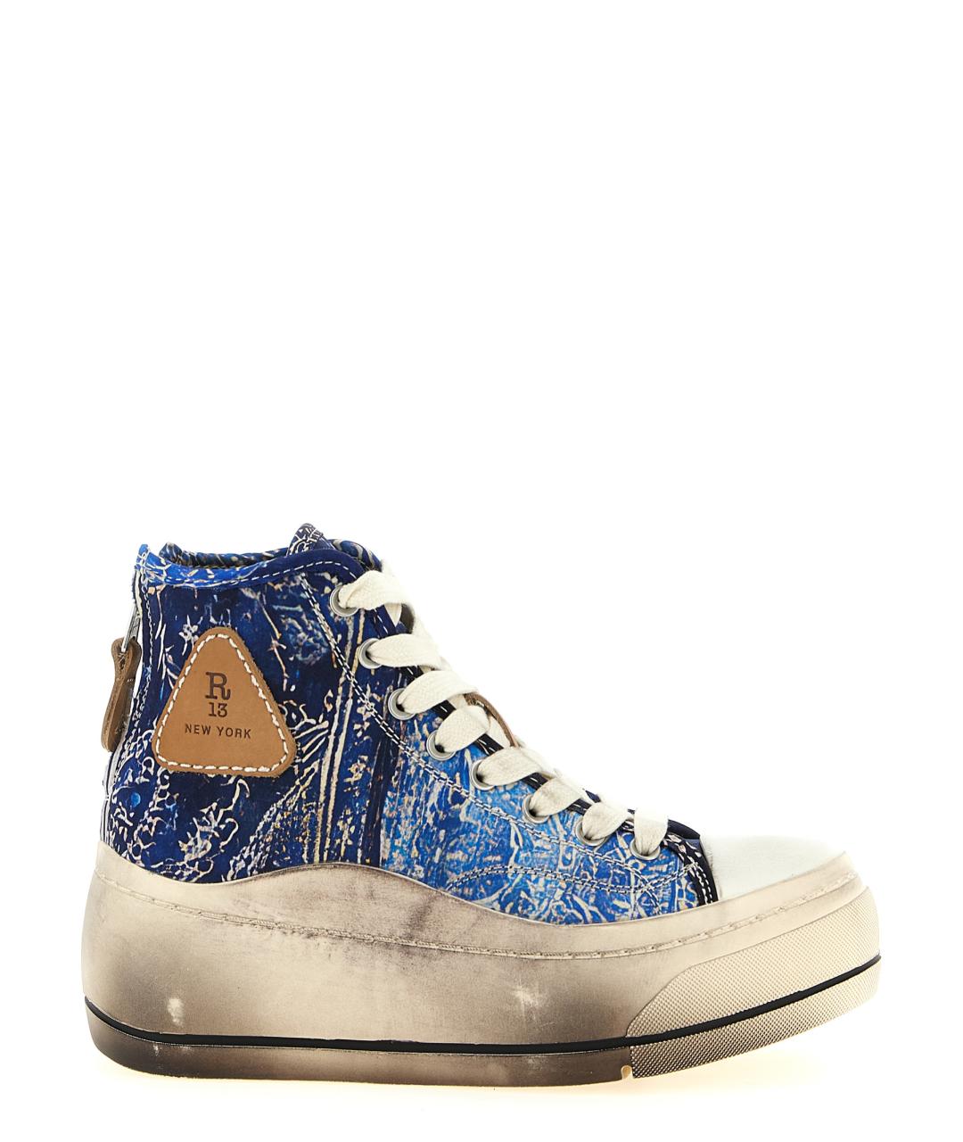 R13 Синие текстильные кеды, фото 1