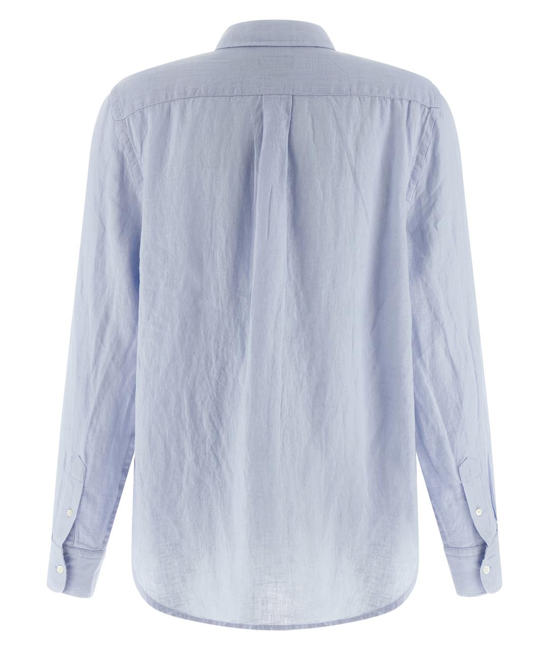 POLO RALPH LAUREN Голубая льняная рубашка, фото 2