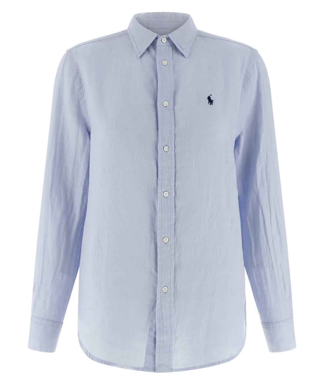 POLO RALPH LAUREN Голубая льняная рубашка, фото 1