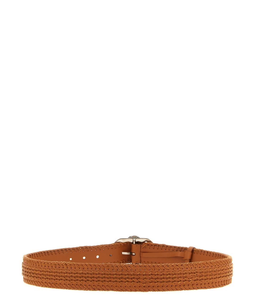 ERMANNO SCERVINO Коричневый кожаный ремень, фото 2