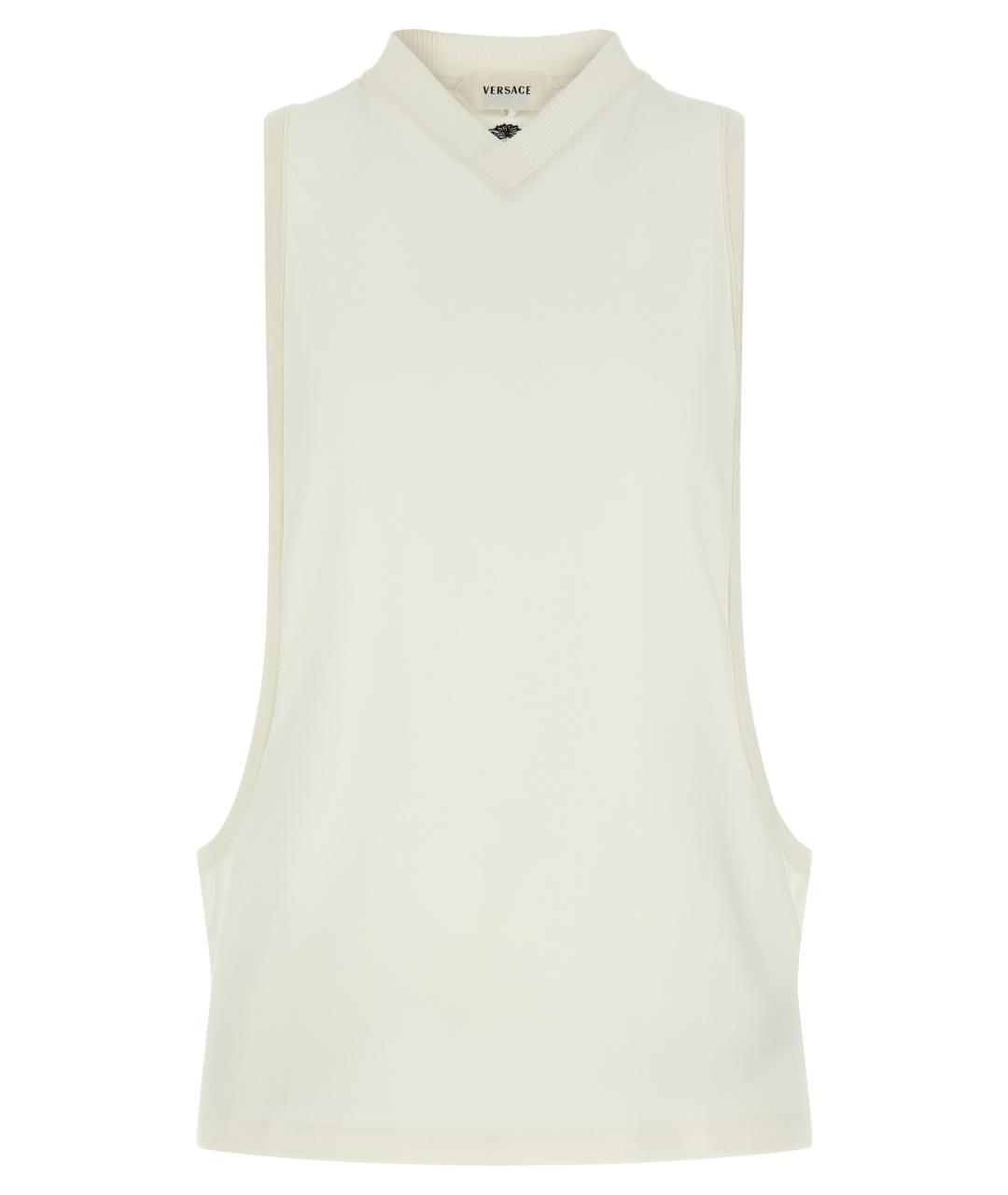 VERSACE Белая хлопковая майка, фото 1