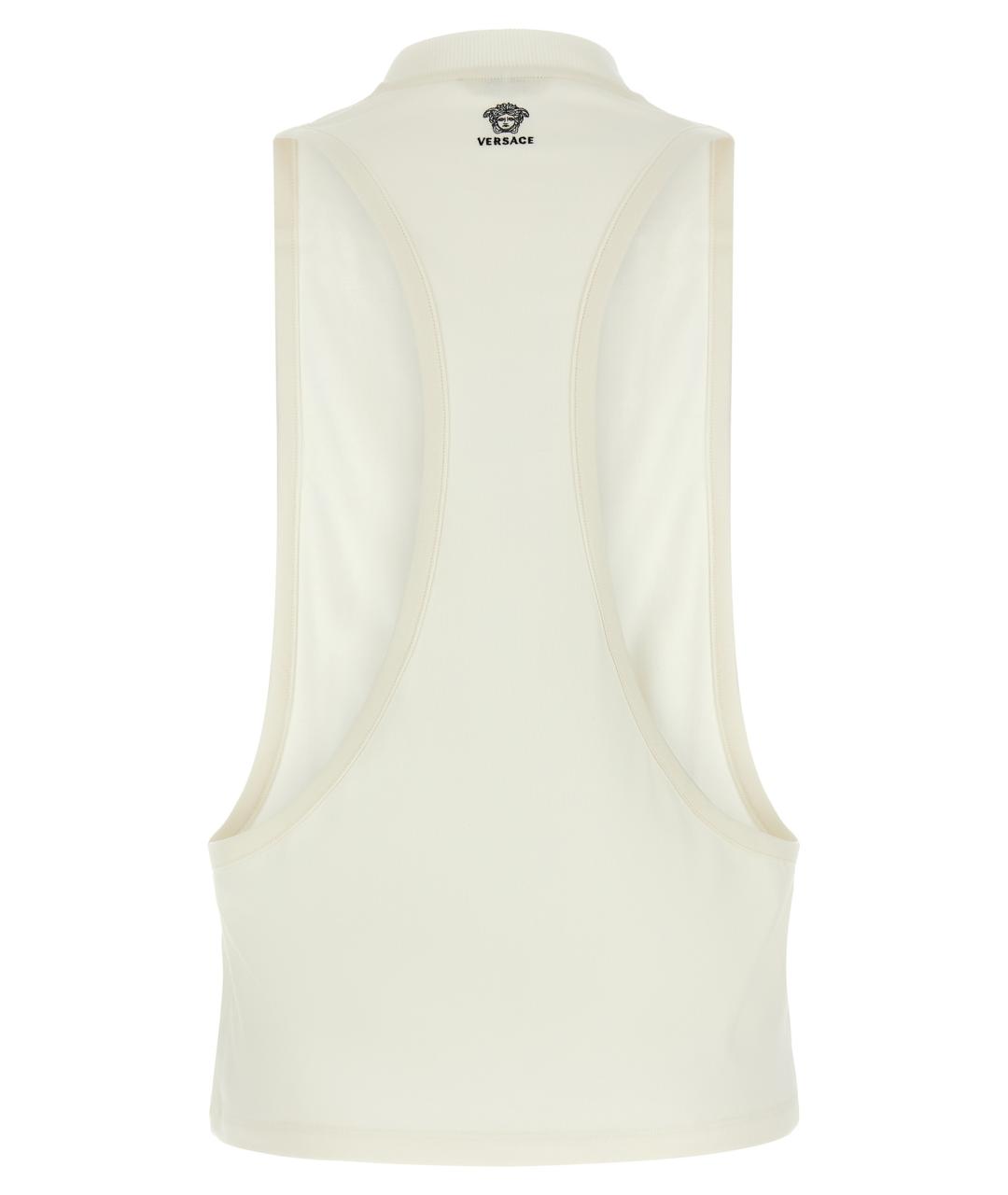 VERSACE Белая хлопковая майка, фото 2