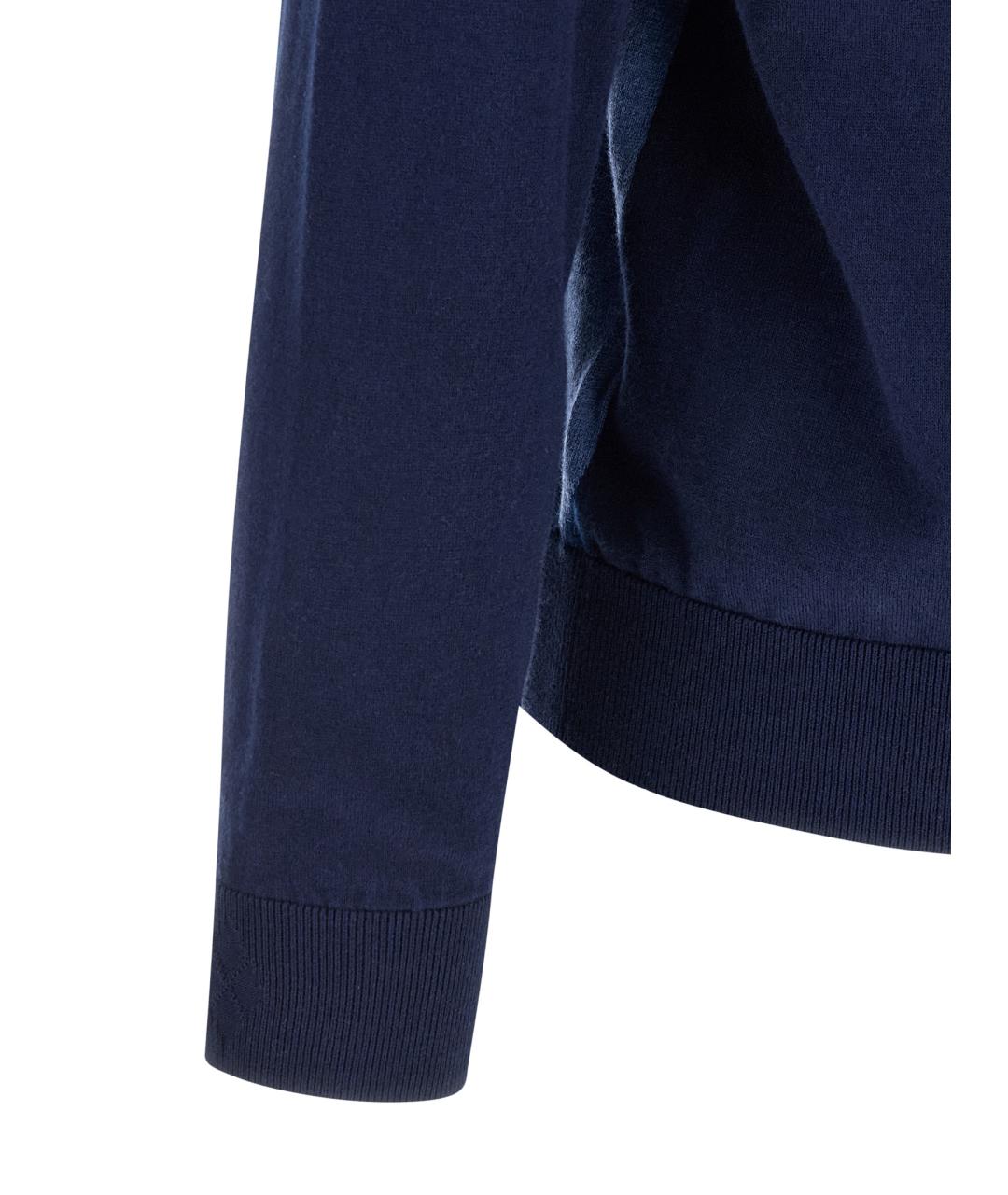 BALLANTYNE Синий хлопковый кардиган, фото 4
