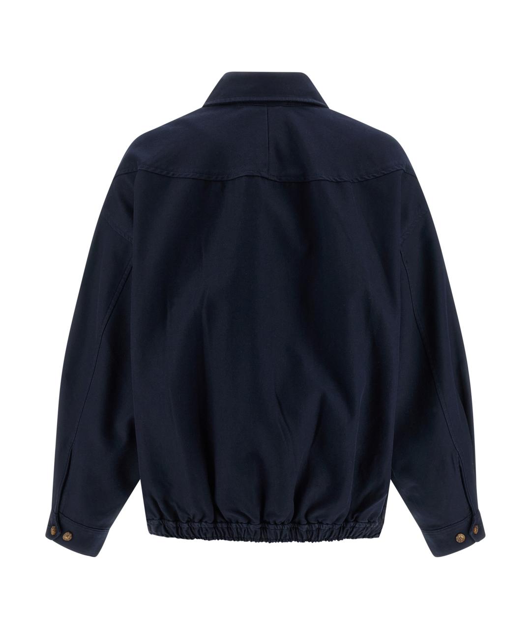 POLO RALPH LAUREN Темно-синяя хлопковая куртка, фото 2