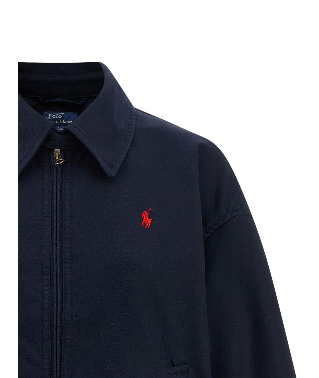 POLO RALPH LAUREN Темно-синяя хлопковая куртка, фото 3