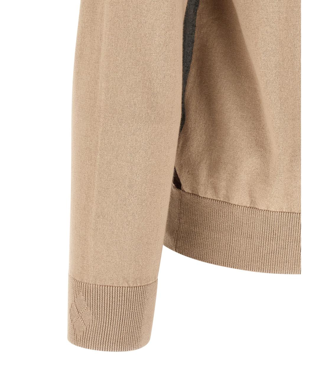 BALLANTYNE Бежевый хлопковый кардиган, фото 4