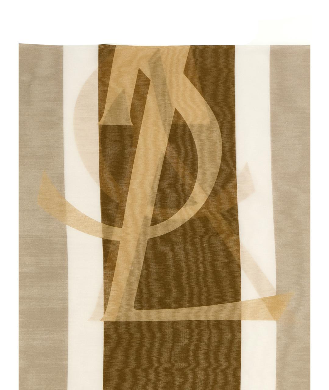 SAINT LAURENT Мульти хлопковый шарф, фото 3