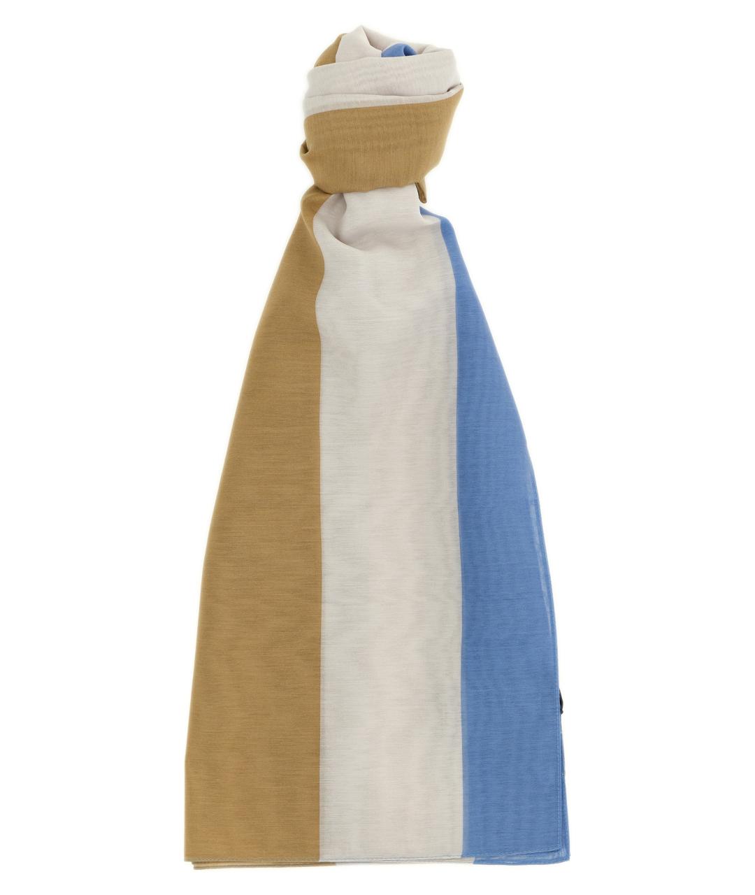 SAINT LAURENT Мульти хлопковый шарф, фото 1