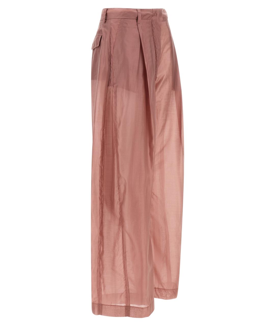 THELATEST Розовые прямые брюки, фото 3