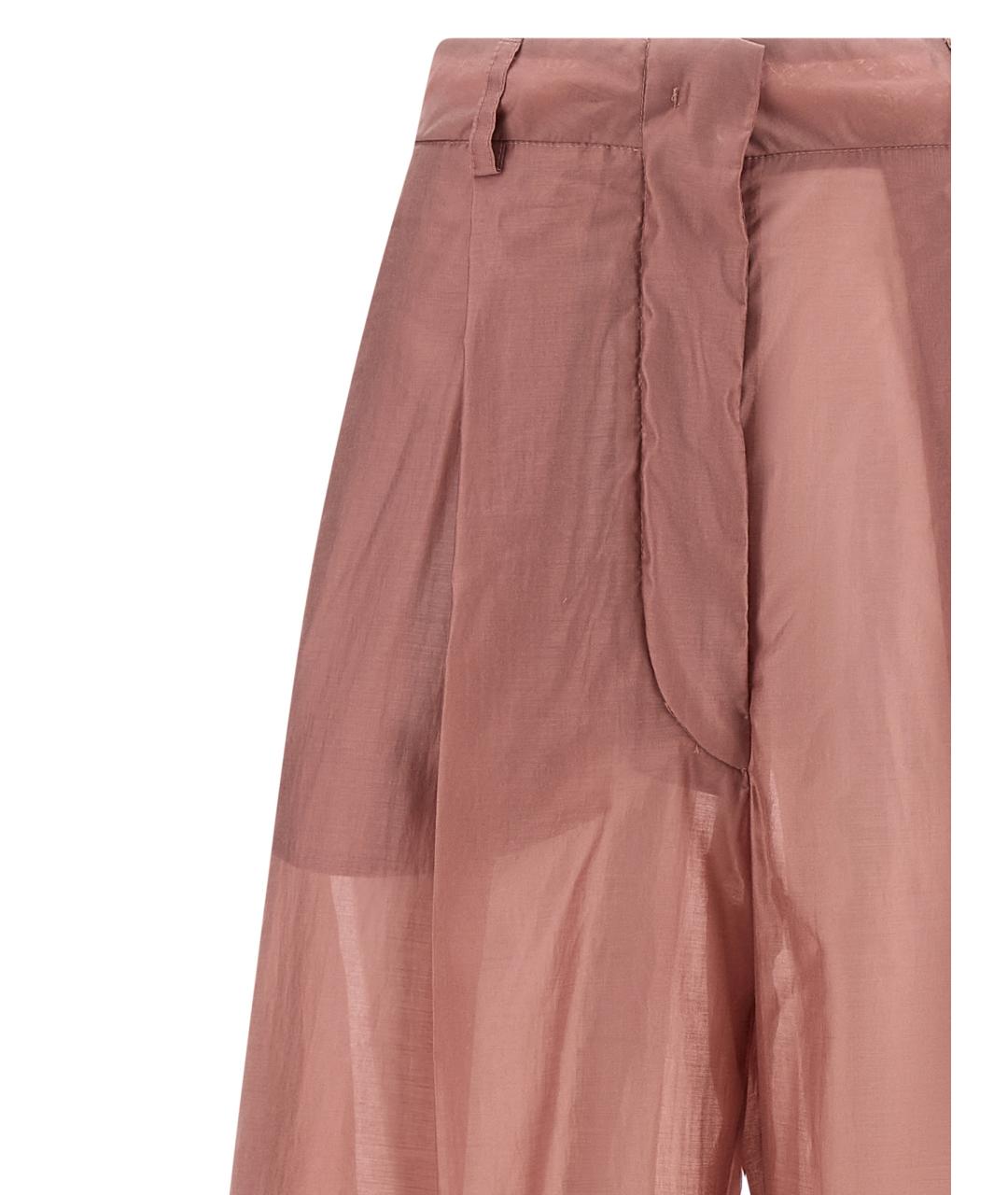 THELATEST Розовые прямые брюки, фото 4