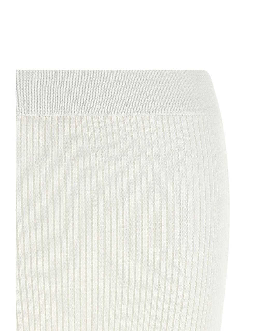 GANNI Белая хлопковая юбка миди, фото 3