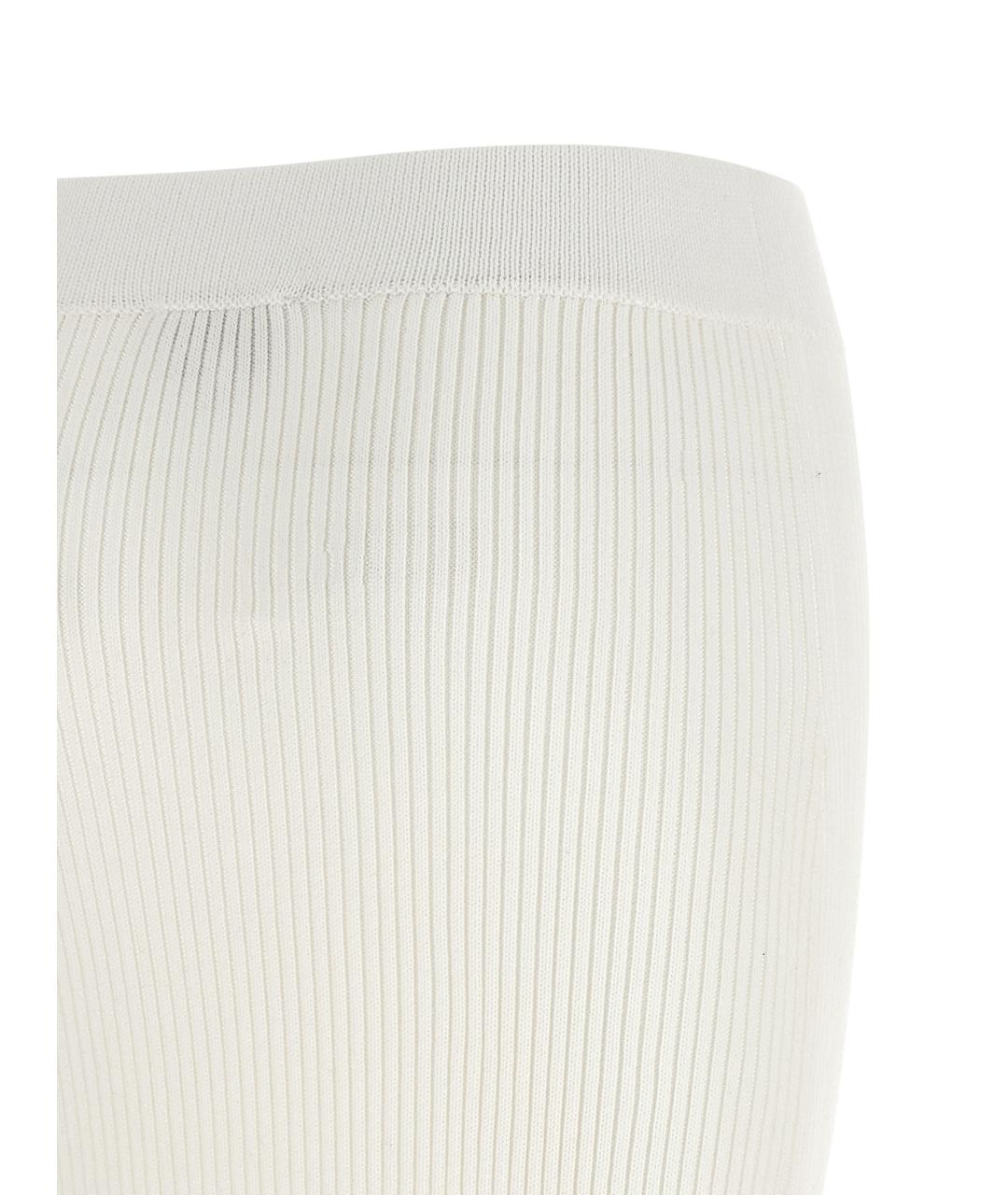 GANNI Белая хлопковая юбка миди, фото 4