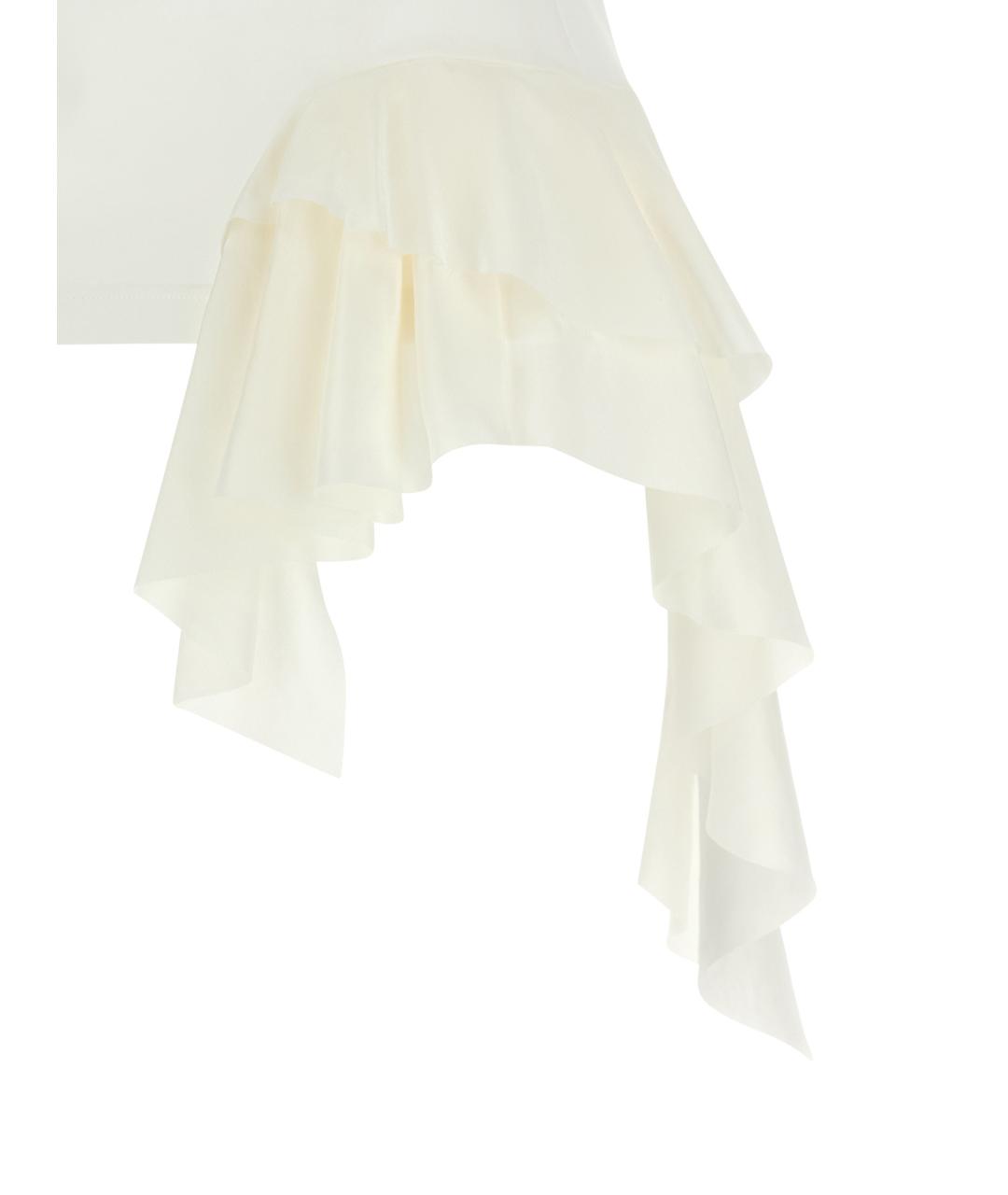 ALEXANDER MCQUEEN Белая хлопковая майка, фото 4