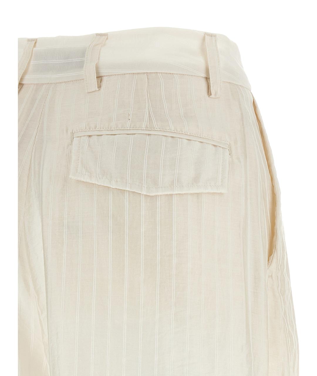 THELATEST Бежевые прямые брюки, фото 4