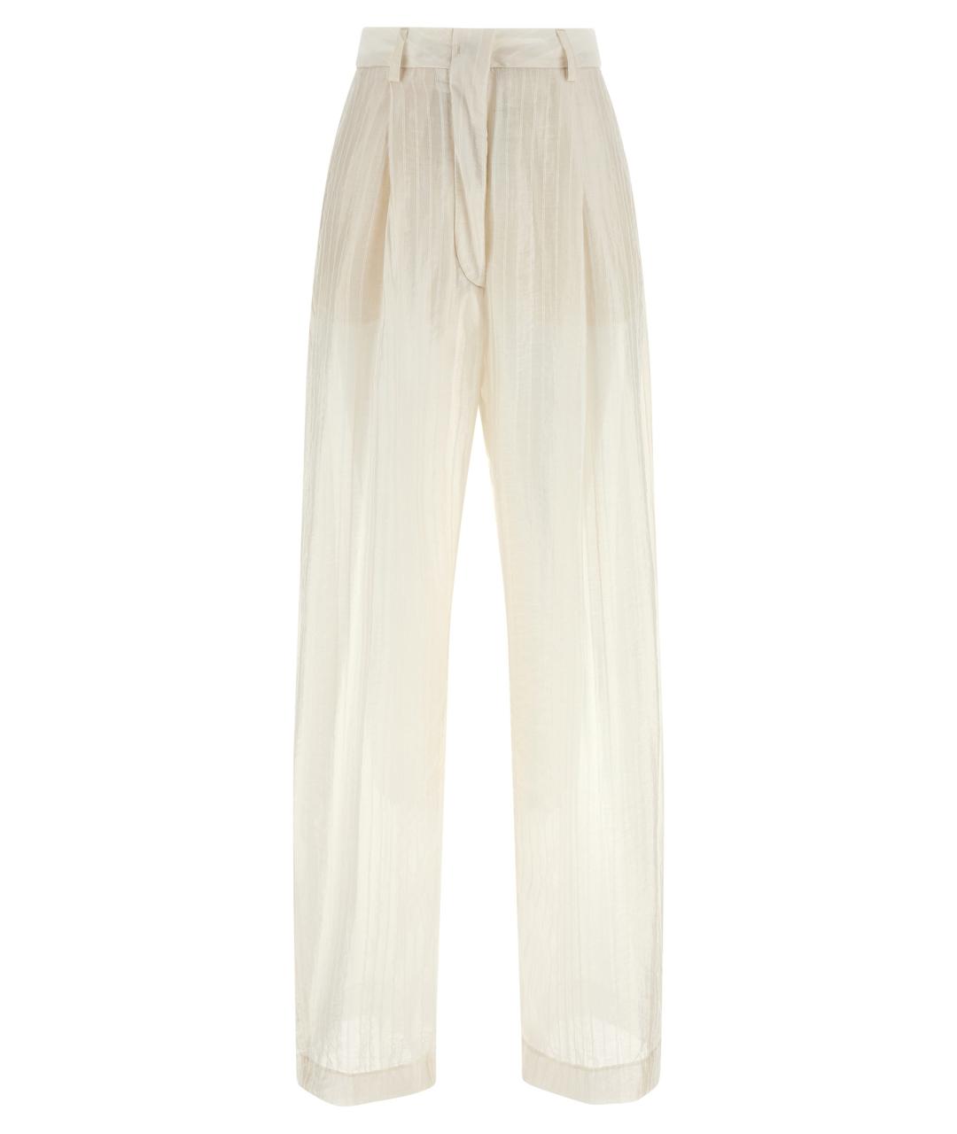 THELATEST Бежевые прямые брюки, фото 1